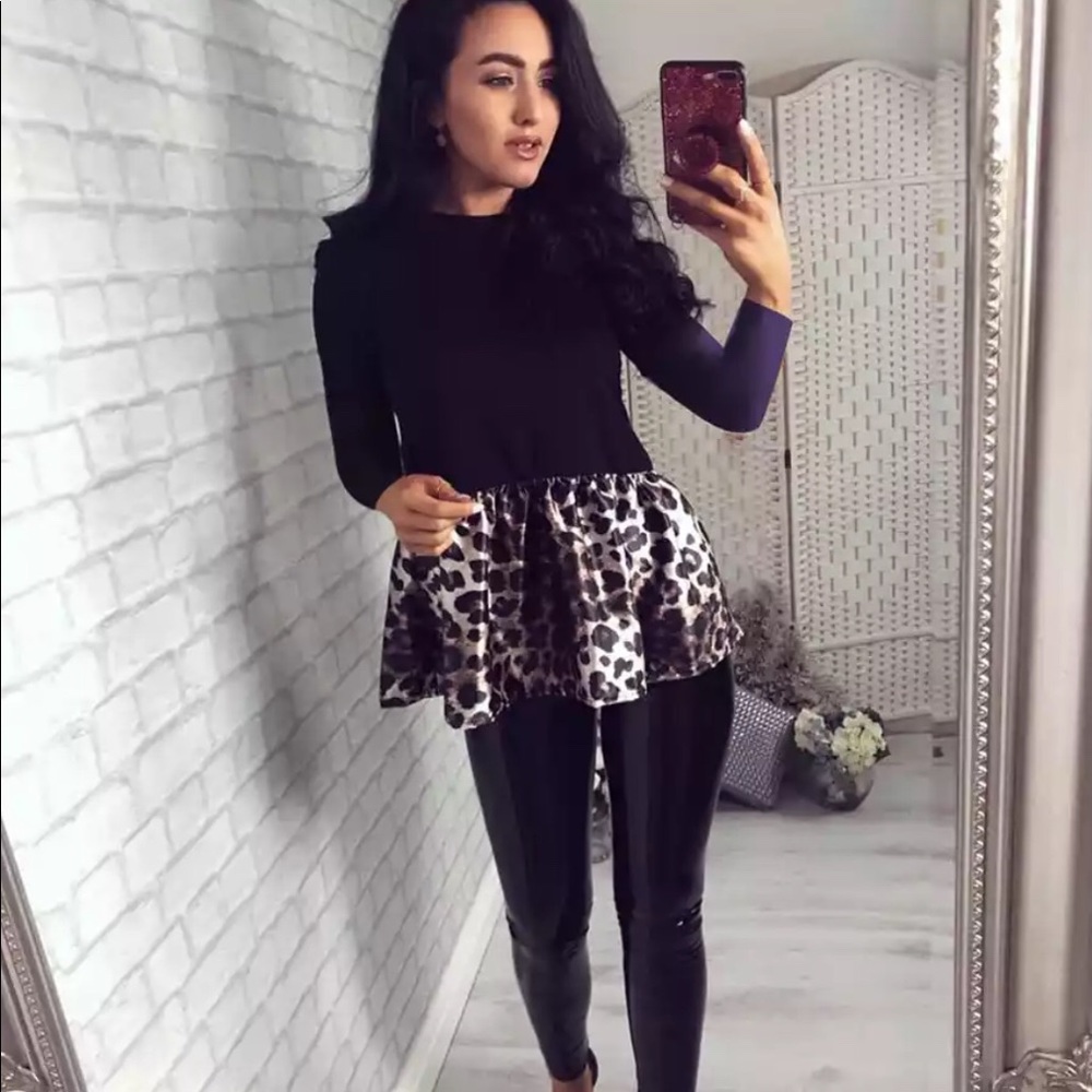 Split Pattern 🐆 Leopard Blouse